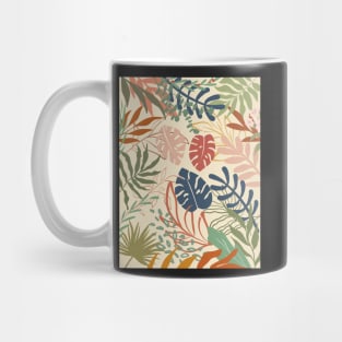 Pastel Planty Floral Pattern Mug